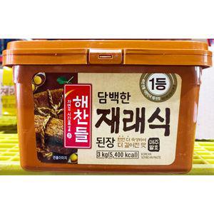 재래된장 3kg 식당 업소 식당용 업소용 식자재 된장 재래식된장