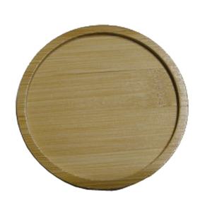 우드 도형 모양 컵받침 트레이(티코스터나무받침) 원형 두께 0.9cm 크기 9.4cm 깊이 0.3cm