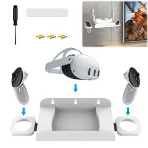VR 벽걸이 스틸 안정적인 스탠드 스토리지 방식 헤드셋 및 컨트롤러 메타 퀘스트 3 거치대