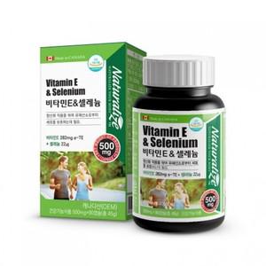 네추럴라이즈 비타민E  셀레늄 500mg x 90캡슐 3개월분