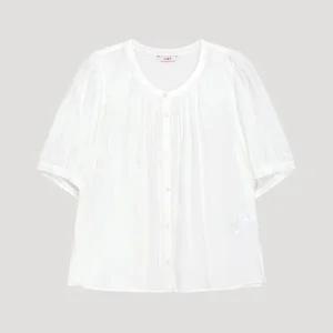 [롯데백화점]리스트 라운드넥 볼륨 소매 블라우스 TWWBLP62050