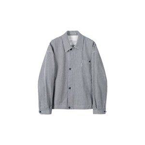 [커스텀멜로우](강남점) 헤드메이너 네이비 스트라이프 헤링턴 자켓 CWUAW24901BUX