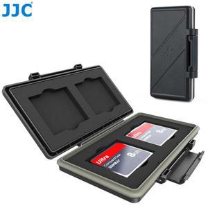 JJC CF 카드홀더 방수 충격 방지 플래시 카드 케이스, 니콘 D810 캐논 400D 350D R 보관함, 4 슬롯