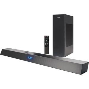 [관부가세포함] 무선 서브우퍼가 있는 필립스 사운드바 TV용 Dolby Atmos 2.1채널 블루투스 서라운