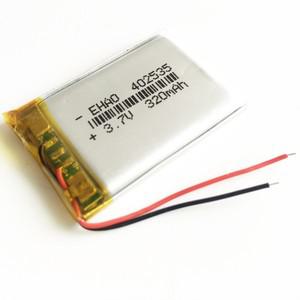 3.7V 320mAh Lipo 폴리머 리튬 충전지 402535 MP4 스마트 워치 GPS DVD 블루투스 헤드셋 헤드폰 카메라용