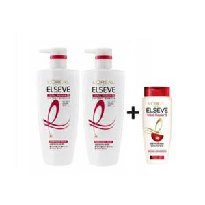 로레알파리 토탈리페어 5 트리트먼트 헤어팩 세트 700ml x 2p+휴대용 샴푸 170ml 기한 25년3월