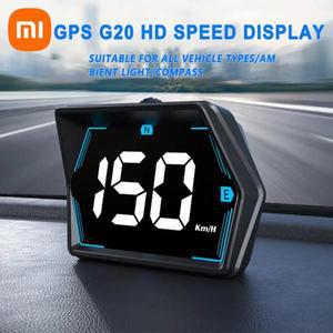 Xiaomi Hud Gps 자동차 디지털 속도계 헤드 업 디스플레이 보안 과속 나침반 액세서리 전기 제품