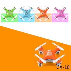 RC 쿼드콥터 Cx10 미니 리모컨 드론 2.4G 4CH LED 전자 헬리콥터 어린이용 비행기 장난감