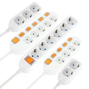 국산 16A 접지 멀티탭 절전형 개별 스위치 멀티 콘센트 2구 3구 4구 5구 6구 1.5m 3m 5m 10m 220V 코드 플러그
