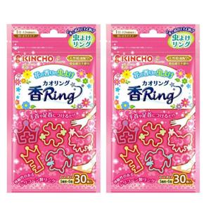 킨초 유아 모기 퇴치 팔찌 야외 여름 핑크 30개입 X2