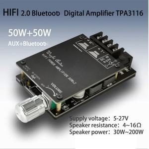 ZK-502C 업그레이드된 APP HIFI 레벨 2.0 스테레오 블루투스 디지털 앰프 보드 TPA3116D2 50Wx2 502C