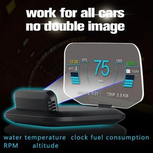 헤드업디스플레이 HUD C1 차량용 네비게이션 프로젝션 HUD 헤드업 디스플레이 OBD2GPS 차량용 프로젝터 속
