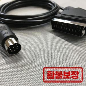 세가 메가드라이브 1 제네시스 마스터 RGB AV 스카트 케이블 PAL 버전 교체 1.8M V-핀