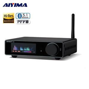 AIYIMA A80 TPA3255 블루투스 증폭기 PFFB DAC 전자 UV 미터 전원 300WX2 Hi-Res HiFi 홈 디지털 Amp PC-US