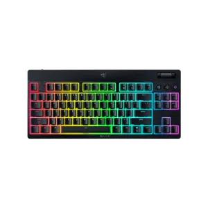 레이저코리아 블랙위도우 V4 로우프로파일 TKL 옐로우축 한글 무선게이밍 키보드 Razer BlackWidow V4 Lowprofile TKL HyperSpeed Linear KR