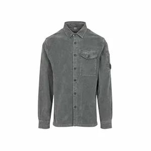 [CP COMPANY]시피컴퍼니 코듀로이 롱슬리브 셔츠 건메탈 남성 19CMSH071A 006410O 921
