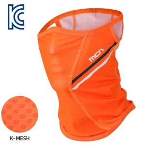 (MASK SR1-LINE.ORANGE) 라인 형광오렌지 K-매쉬 마스크넥워머 자전거 목마스크 야외용 자전거용 라이딩용