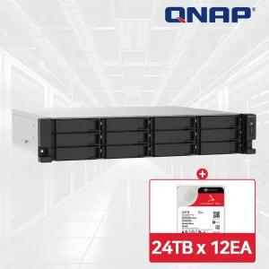 QNAP TS-1273AU-RP-8G NAS 12베이 아이언울프프로 288TB [24TBx12] HDD 포함