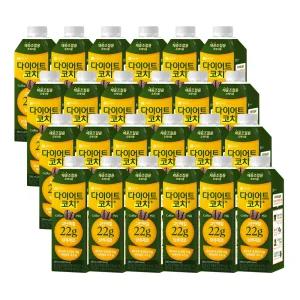 종근당건강 고단백 단백질음료 당류제로 단백질음료 다이어트코치 커피맛 280ml 24개