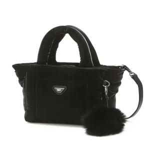 닥스 골프 여성 25FW [추석선물][PREMIUM] 블랙 패딩 토트백 DNGF5F751BK