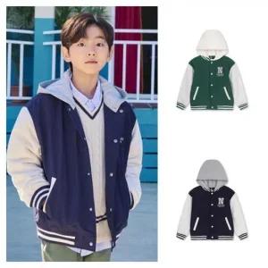 탑텐키즈 MKF1JP3221 공용 후드 바시티 패딩 점퍼