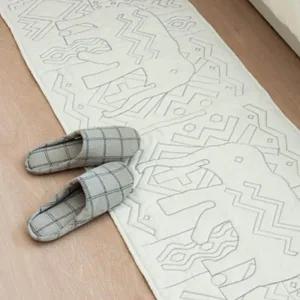 코끼리 주방시크매트 2색 물기제거 퀼트 DIY