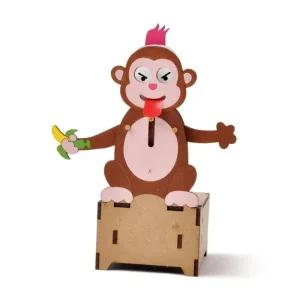 목재 조립키데일리트 춤추는 원숭이 모형 어린이 창의력
