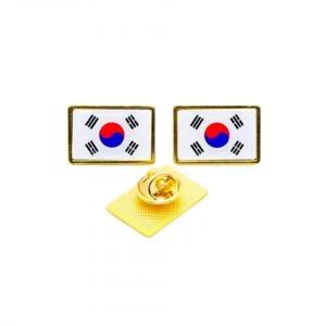 사각 태극기 뱃지 태극기뺏지 태극기배지 군인뱃지