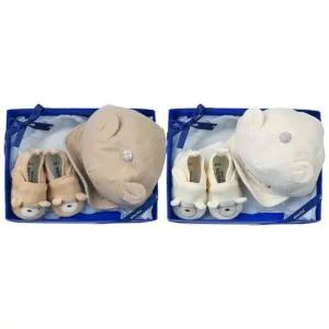 [갤러리아] (압소바출산,태교,백일,보행기신발)콩콩미니슈즈+마이베어볼캡세트(A2C-31704SET)