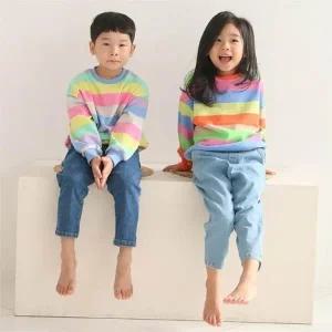 [BT] 2020 봄 아기 유아 아동 알록달록 맨투맨 티셔츠 여아 남아 주니어