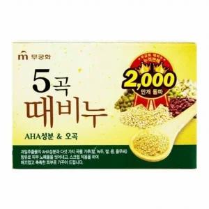 무궁화 5곡 때비누 90g 1개