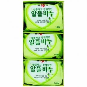 말표 알뜰비누 미용비누 오이 140g x 3개입