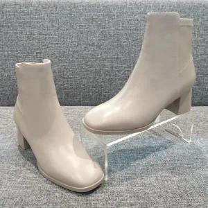 미셸by탠디 여성 5cm 스판 앵클 부츠 X23515 IV