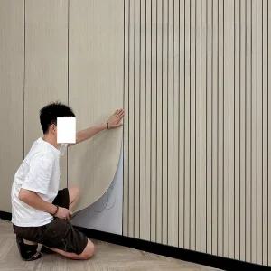 템바보드 벽지 접착식 셀프 붙이는 나무판 마감재 거실 목재 시트