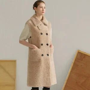 25FW 호주산 양모100 더블 버튼 롱베스트