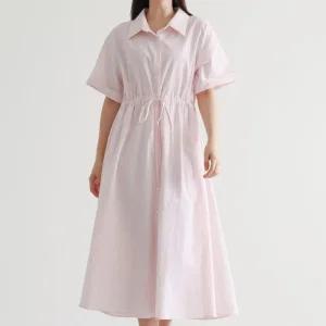 빅사이즈 508 깔끔끈벨트하객룩원피스 DWBV092