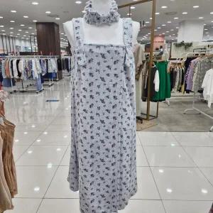 [비비안]테리 플라워나염 골프가운 GW8884