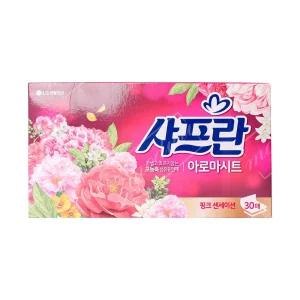 샤프란 아로마시트 핑크센세이션/보조제/드라이/향기/정전기/방지/냄새/보호/부드러운/의류/관리/섬유/유연