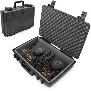 CASEMATIX Pioneer DJ AlphaTheta DDJ-FLX2 DDJ-200 컴팩트 2채널 컨트롤러와 호환되는 방수 하드 케이스