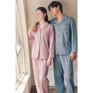 [솔브]비너스 정상 프리미엄 실켓 가공 커플 파자마 잠옷 SET VPA4561MW 2C C_P405048244