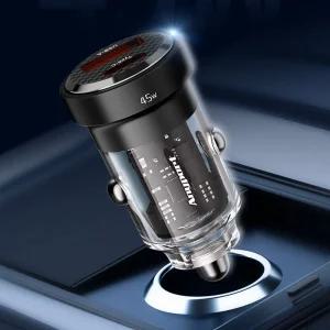 애니포트 QC4.0 PPS 2포트 45W 차량용 고속 충전기용충전기 자동차 폰충전기 스마트 용폰 시거잭 2충전기