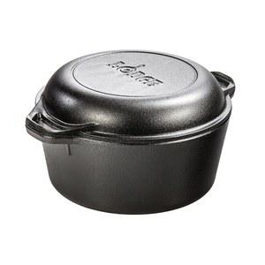 롯지 프리 시즌 무쇠 더블 더치 오븐, 루프 핸들, 4.7L(5 쿼트)