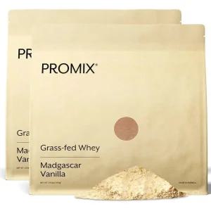 Promix 유청 단백질 파우더 바닐라 운동 후 피트니스 영양 쉐이크 스무디 베이킹