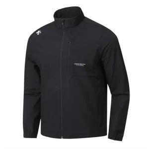 [데상트]데상트 남성 스탠드넥 홑겹 우븐 자켓 SP321TWT92BLK0 점퍼 스포츠