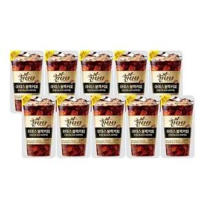 편의점커피 칸타타 아이스 파우치 230mlx10팩 블랙, 스위트 아메리카노제로,카라멜마키아또 헤이즐넛