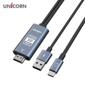 유니콘 C타입 to HDMI 미러링 컨버터 케이블 2M MHL케이블 MHL컨버터