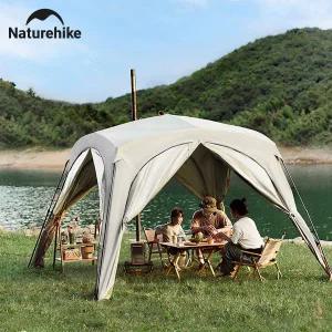 Naturehike Park 텐트 캠핑 캐노피(굴뚝 피크닉 포함) 자체 지원 빠른 개방 캐노피 지퍼 모델 방수 Sunproo