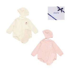 [NS홈쇼핑]쟈카코튼모달바디슈트+모자+양말세트(A27-10621) 출산,태교,백일 예쁜아기옷..[35431378]
