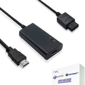 닌텐도 게임큐브용 HDMI 케이블, 닌텐도 64 N64, 슈퍼 닌텐도 SNES(3-in-1), 게임큐브/SNES/N64, S-비디오 신호 출력(더 나은 비디오 품질)을 갖춘 HDMI 어댑터, 4:3/16:9 스위치를 갖춘 HD 컨버터