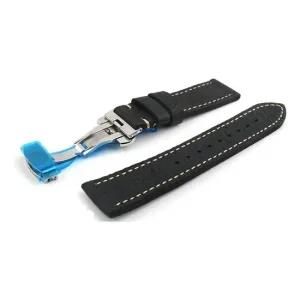 클래식 소가죽 시계줄 가죽스트랩 22mm 블랙 디버클 소가죽시계줄 갤럭시워치4 티쏘호환